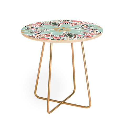 Marta Barragan Camarasa Sophisticated Floral Motif Round Side Table