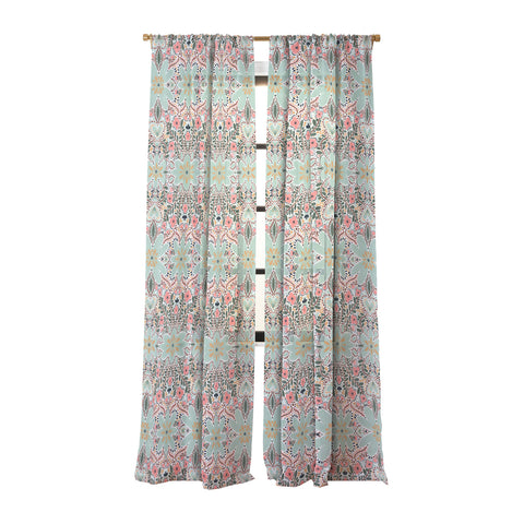 Marta Barragan Camarasa Sophisticated Floral Motif Sheer Non Repeat