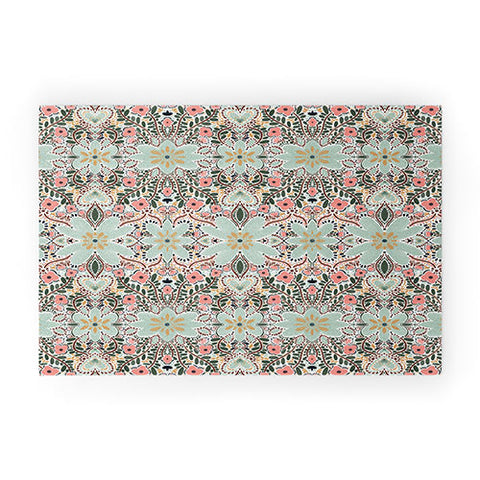 Marta Barragan Camarasa Sophisticated Floral Motif Welcome Mat