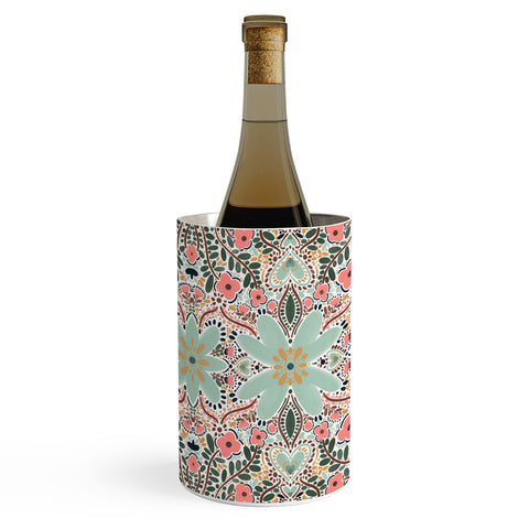 Marta Barragan Camarasa Sophisticated Floral Motif Wine Chiller
