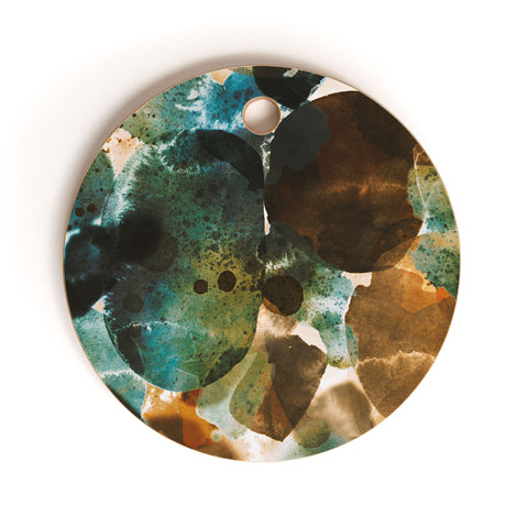 Marta Barragan Camarasa Splashes autumn whisper Cutting Board Round