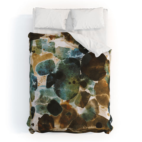 Marta Barragan Camarasa Splashes autumn whisper Duvet Cover