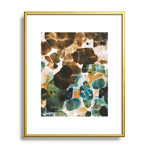 Marta Barragan Camarasa Splashes autumn whisper Metal Framed Art Print