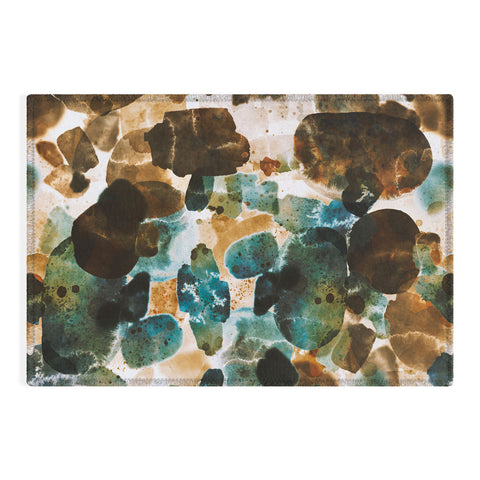 Marta Barragan Camarasa Splashes autumn whisper Outdoor Rug