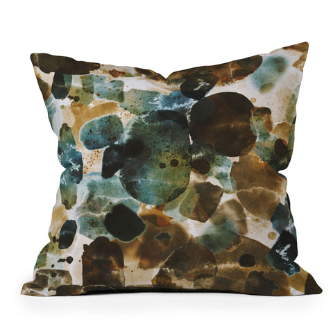 Marta Barragan Camarasa Splashes autumn whisper Outdoor Throw Pillow