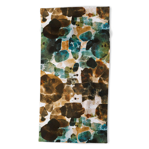 Marta Barragan Camarasa Splashes autumn whisper Beach Towel