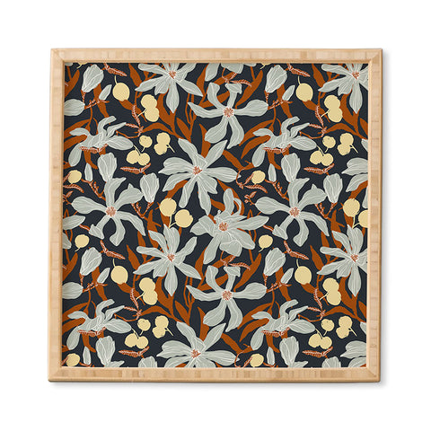 Marta Barragan Camarasa Spring dark garden tropical 23 Framed Wall Art