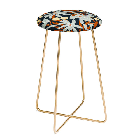 Marta Barragan Camarasa Spring dark garden tropical 23 Counter Stool