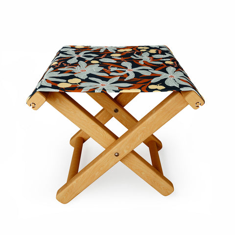 Marta Barragan Camarasa Spring dark garden tropical 23 Folding Stool