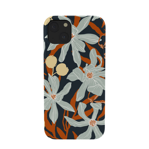 Marta Barragan Camarasa Spring dark garden tropical 23 Phone Case