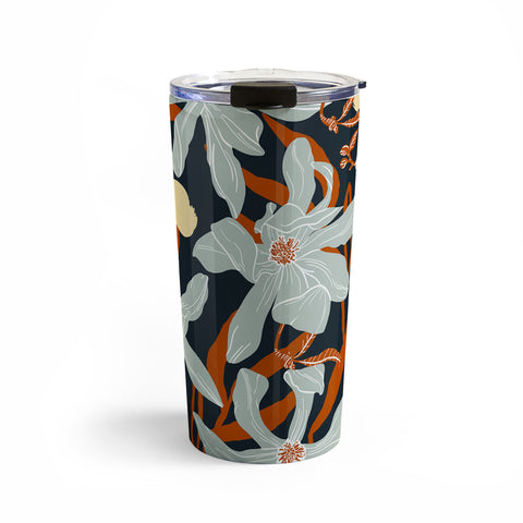 Marta Barragan Camarasa Spring dark garden tropical 23 Travel Mug