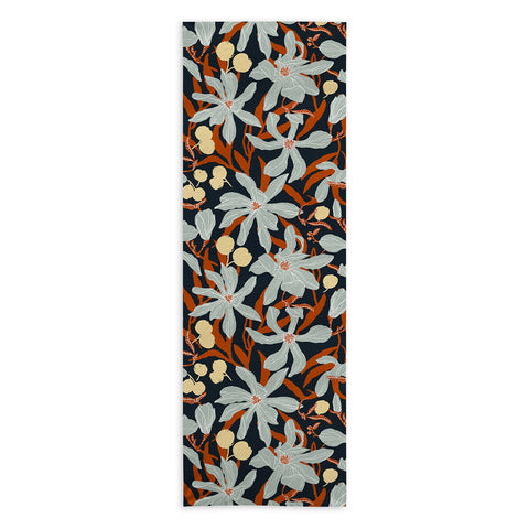 Marta Barragan Camarasa Spring dark garden tropical 23 Yoga Towel