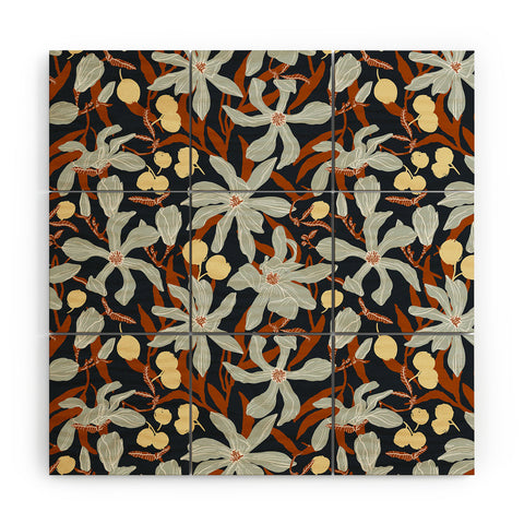 Marta Barragan Camarasa Spring dark garden tropical 23 Wood Wall Mural