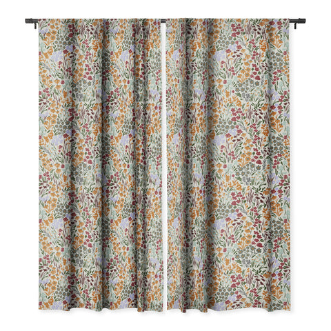 Marta Barragan Camarasa Spring flowery meadow 02 Blackout Window Curtain