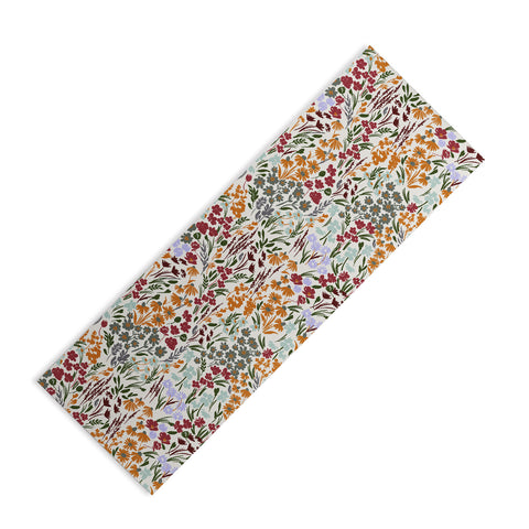 Marta Barragan Camarasa Spring flowery meadow 02 Yoga Mat