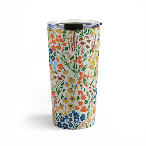 Marta Barragan Camarasa Spring flowery meadow Travel Mug