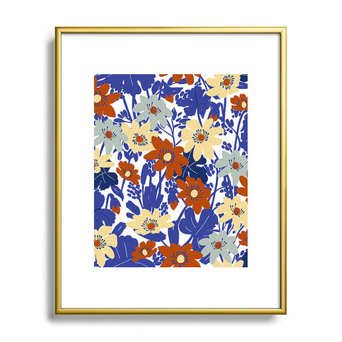 Marta Barragan Camarasa Spring garden strokes 23 Metal Framed Art Print