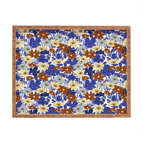 Marta Barragan Camarasa Spring garden strokes 23 Rectangular Tray