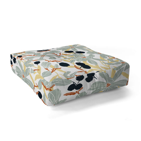 Marta Barragan Camarasa Spring garden tropical 23 Floor Pillow Square