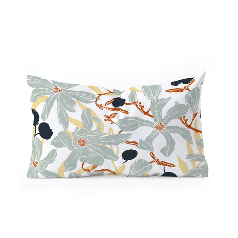 Marta Barragan Camarasa Spring garden tropical 23 Oblong Throw Pillow