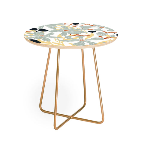 Marta Barragan Camarasa Spring garden tropical 23 Round Side Table