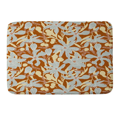 Marta Barragan Camarasa Spring garden tropical 23E Memory Foam Bath Mat
