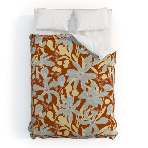 Marta Barragan Camarasa Spring garden tropical 23E Duvet Cover