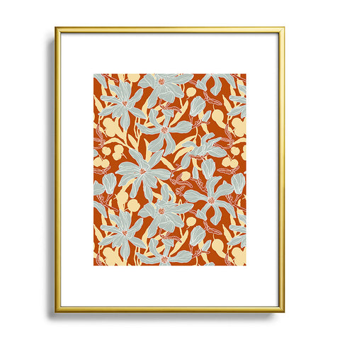 Marta Barragan Camarasa Spring garden tropical 23E Metal Framed Art Print