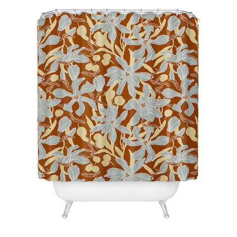 Marta Barragan Camarasa Spring garden tropical 23E Shower Curtain