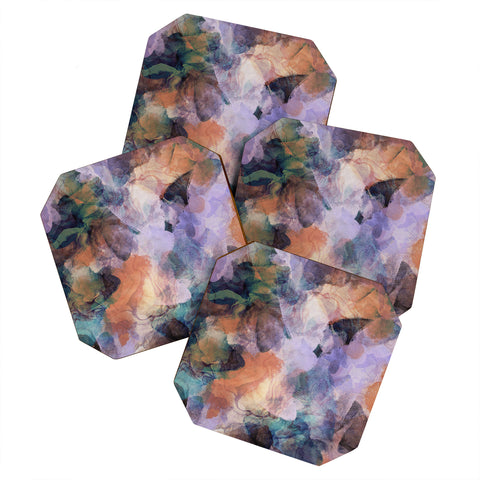 Marta Barragan Camarasa Stains artistic brushes 5 Coaster Set