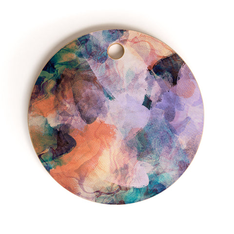 Marta Barragan Camarasa Stains artistic brushes 5 Cutting Board Round