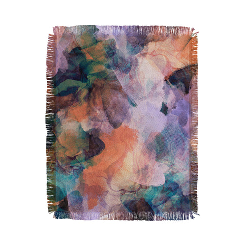 Marta Barragan Camarasa Stains artistic brushes 5 Throw Blanket