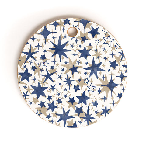 Marta Barragan Camarasa Starry sky of stars B Cutting Board Round