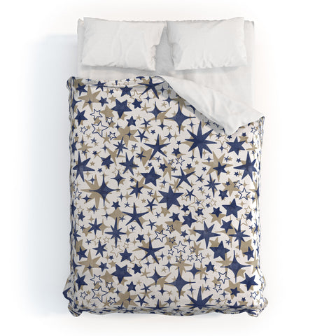 Marta Barragan Camarasa Starry sky of stars B Duvet Cover