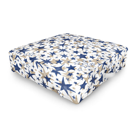 Marta Barragan Camarasa Starry sky of stars B Outdoor Floor Cushion