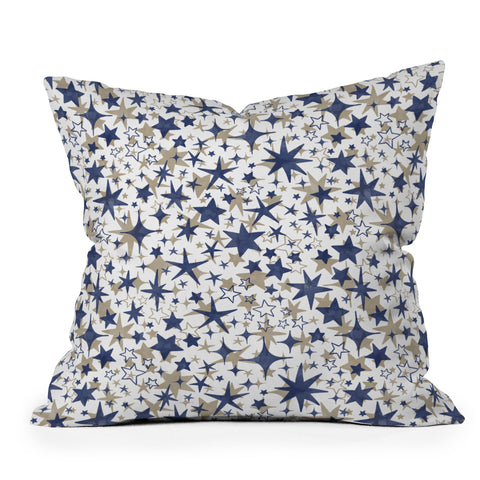 Marta Barragan Camarasa Starry sky of stars B Throw Pillow