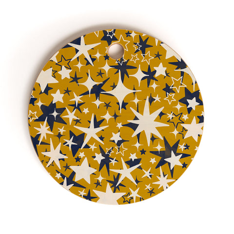 Marta Barragan Camarasa Starry sky of stars Cutting Board Round