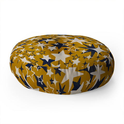 Marta Barragan Camarasa Starry sky of stars Floor Pillow Round