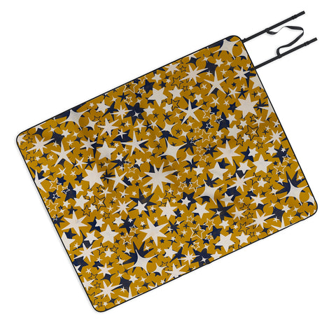Marta Barragan Camarasa Starry sky of stars Picnic Blanket
