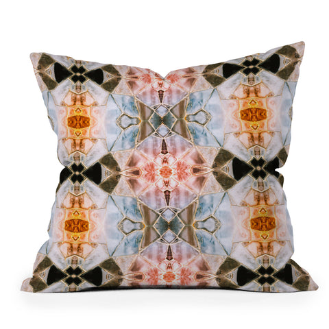 Marta Barragan Camarasa Stone pattern texture Outdoor Throw Pillow