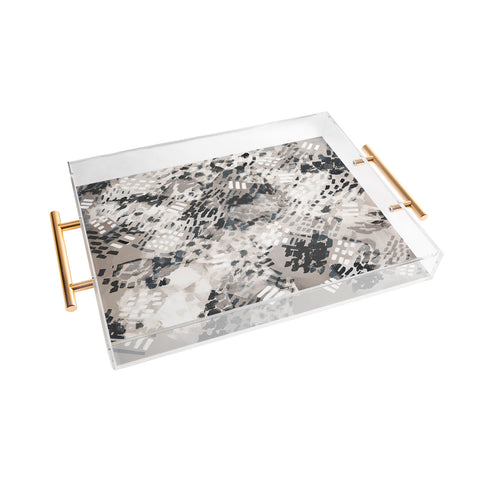 Marta Barragan Camarasa Strokes and brushstrokes I Acrylic Tray