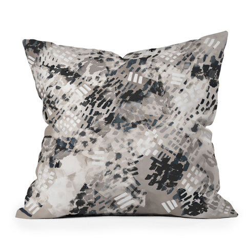 Marta Barragan Camarasa Strokes and brushstrokes I Outdoor Throw Pillow