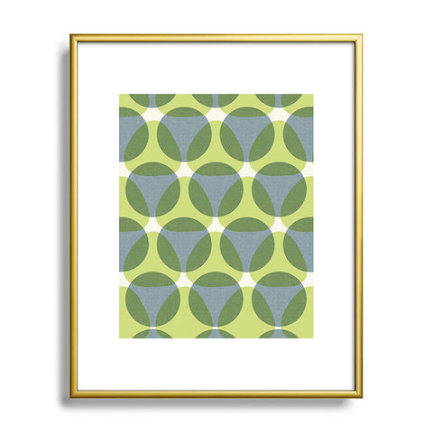 Marta Barragan Camarasa Stylish Retro Circle Metal Framed Art Print