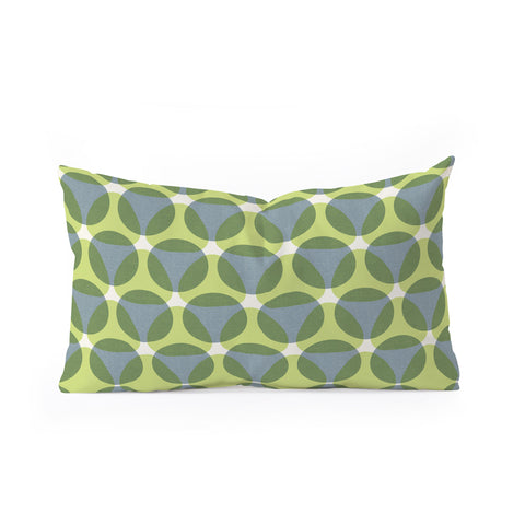 Marta Barragan Camarasa Stylish Retro Circle Oblong Throw Pillow