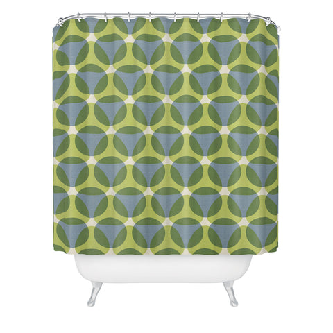 Marta Barragan Camarasa Stylish Retro Circle Shower Curtain