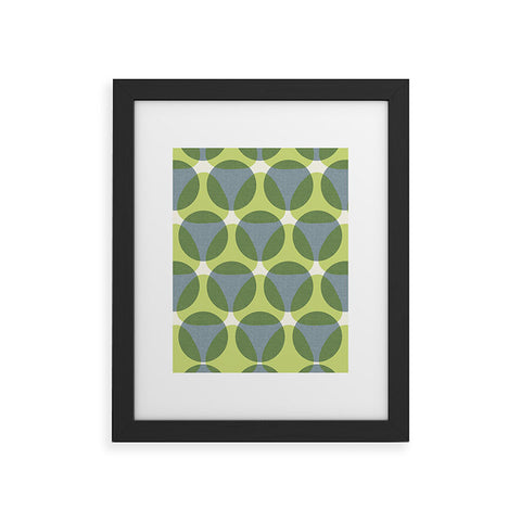 Marta Barragan Camarasa Stylish Retro Circle Framed Art Print