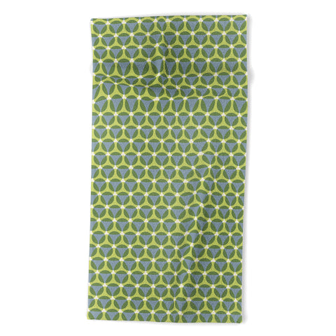 Marta Barragan Camarasa Stylish Retro Circle Beach Towel
