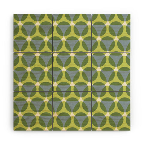 Marta Barragan Camarasa Stylish Retro Circle Wood Wall Mural