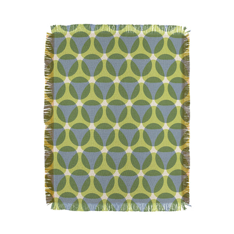 Marta Barragan Camarasa Stylish Retro Circle Throw Blanket