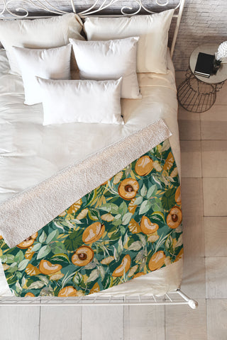 Marta Barragan Camarasa Succulent fruit of nature 22 Fleece Throw Blanket